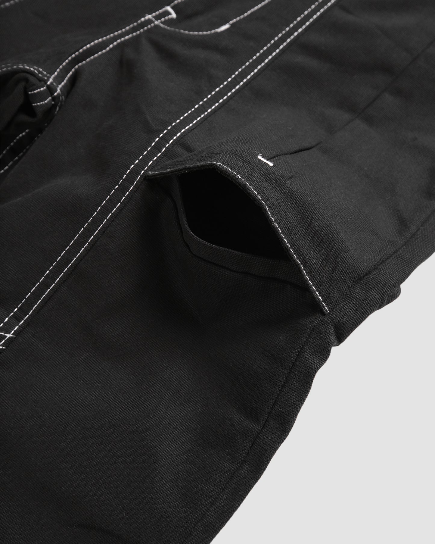 Black Glide Canvas Pants