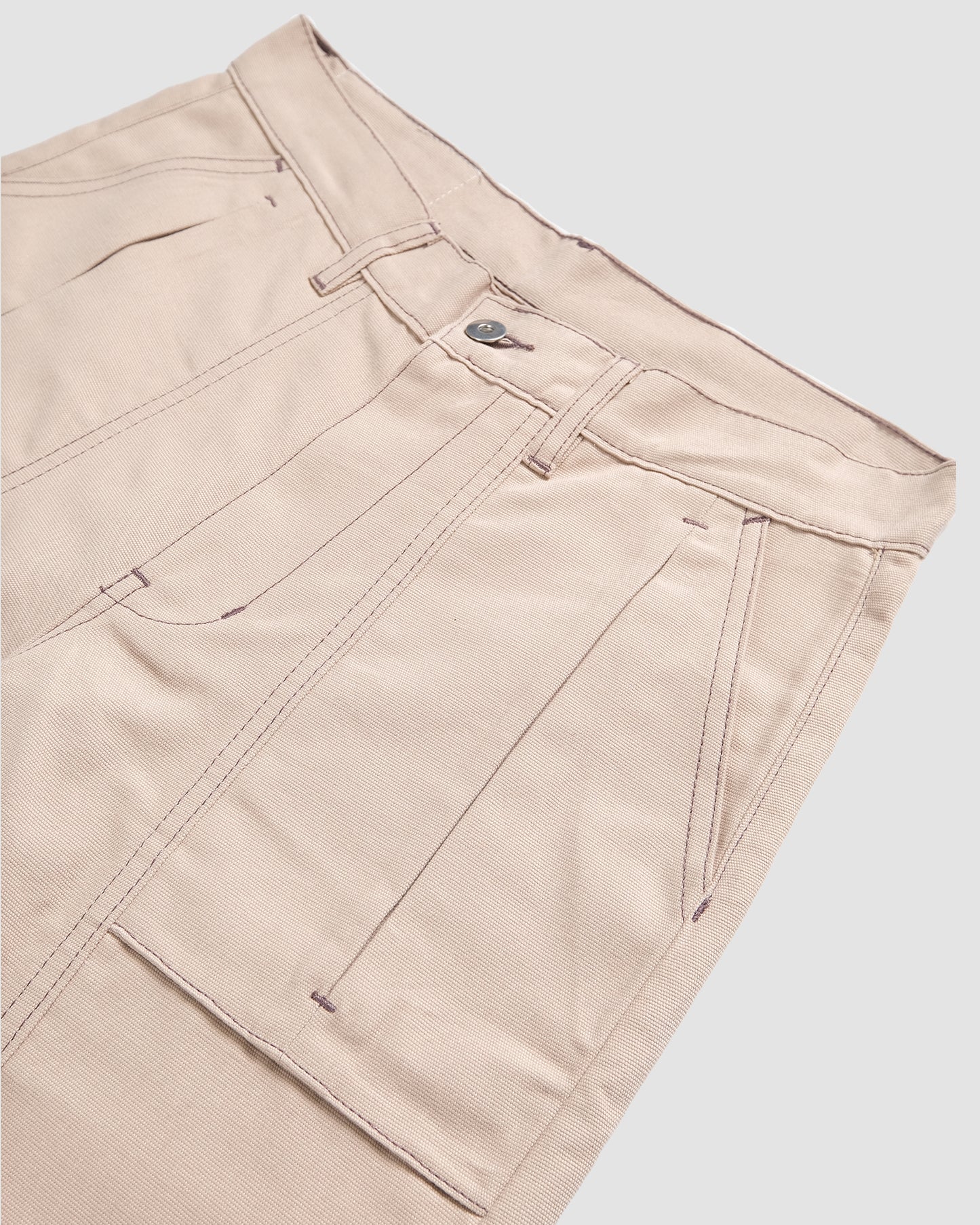 Beige Glide Canvas Pants