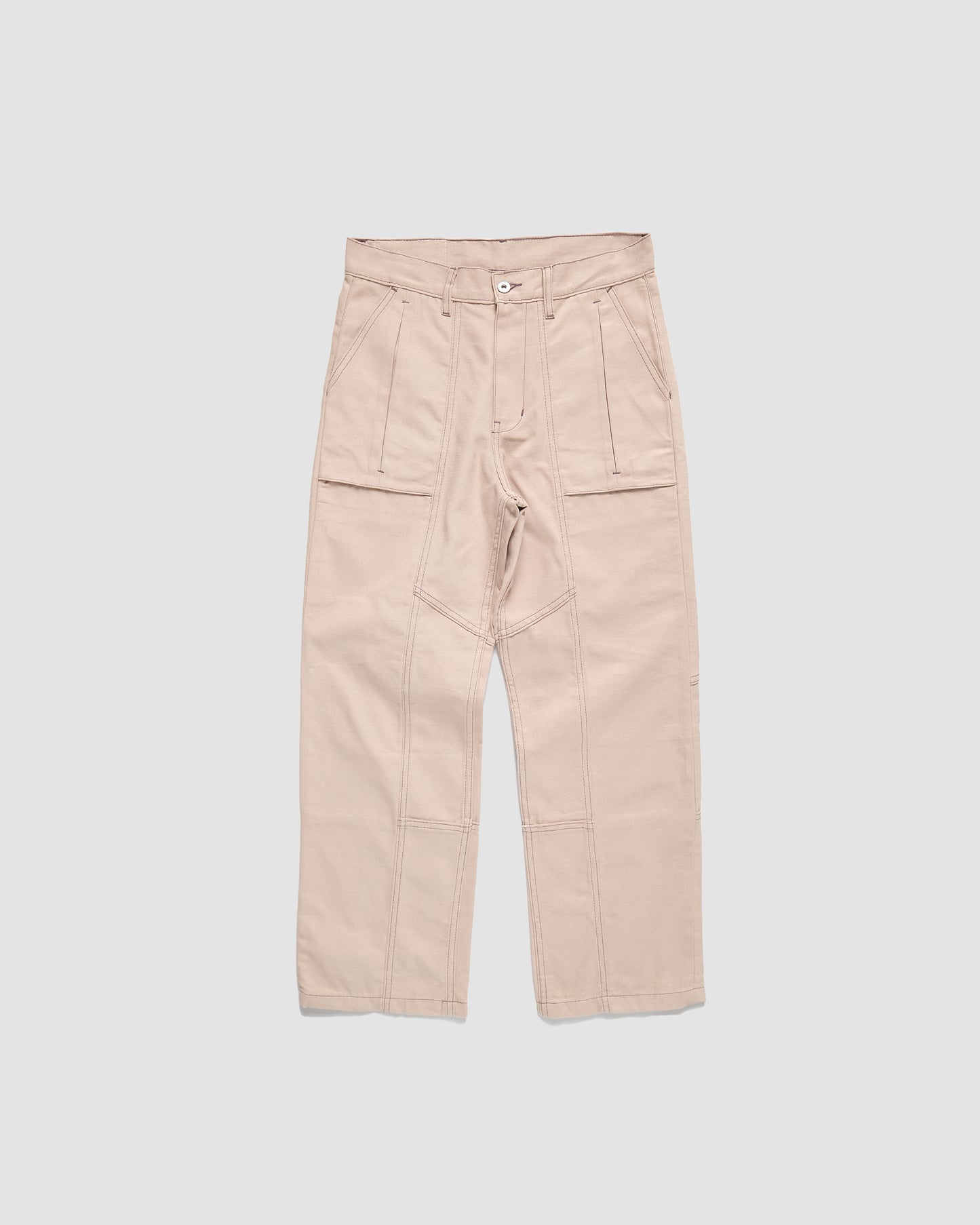 Beige Glide Canvas Pants