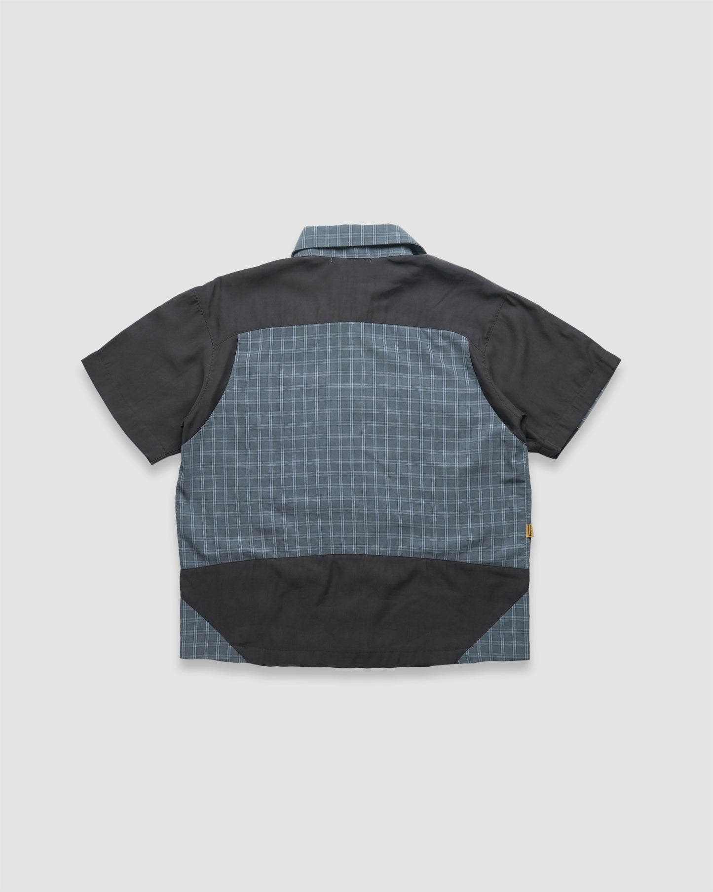 Taper Short Sleeve Button Up (Grey)