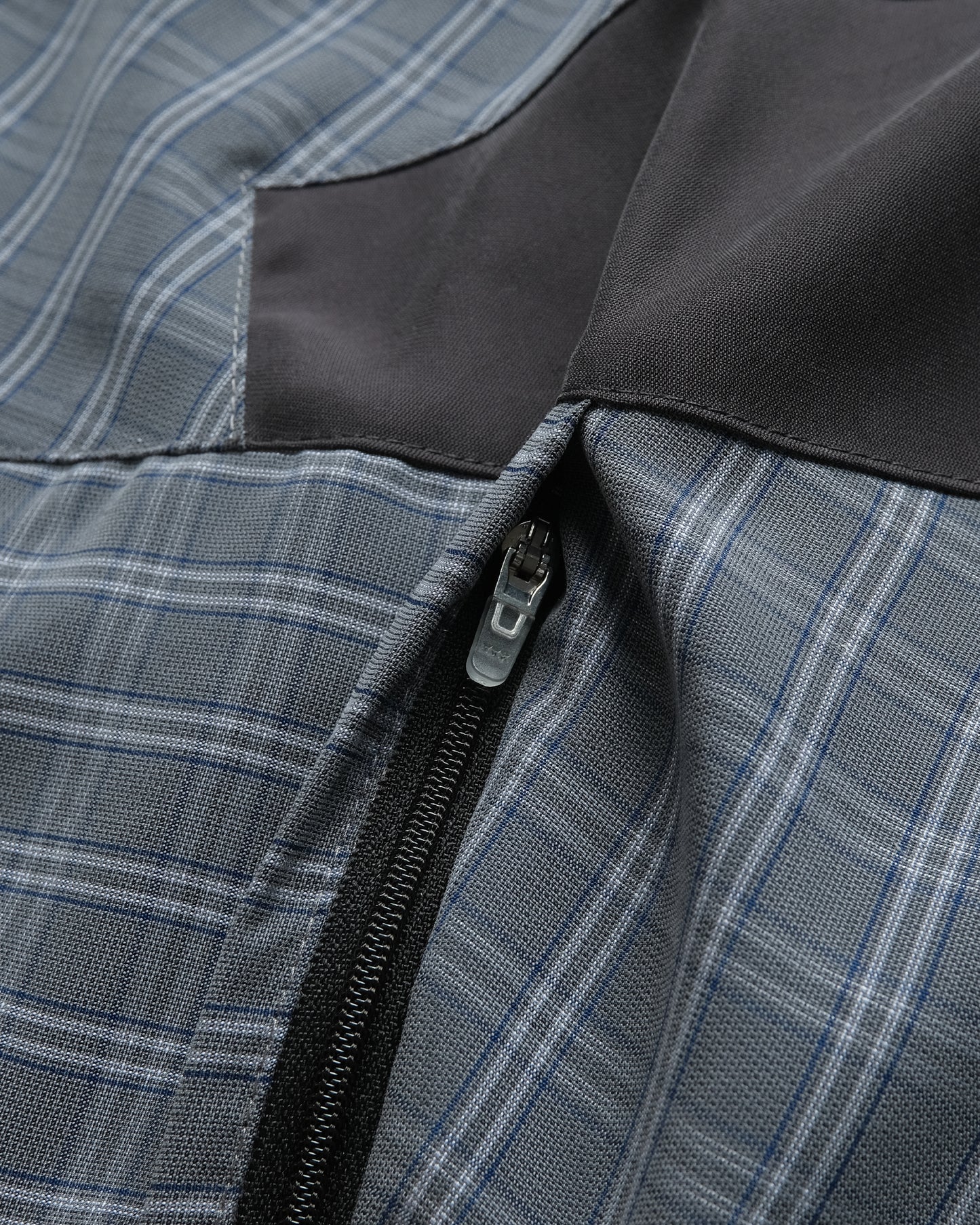 Taper Short Sleeve Button Up (Grey)