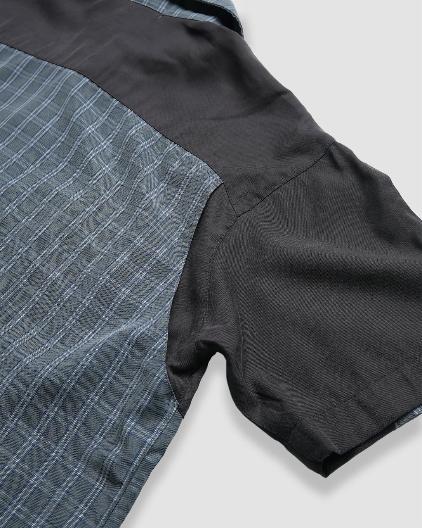 Taper Short Sleeve Button Up (Grey)
