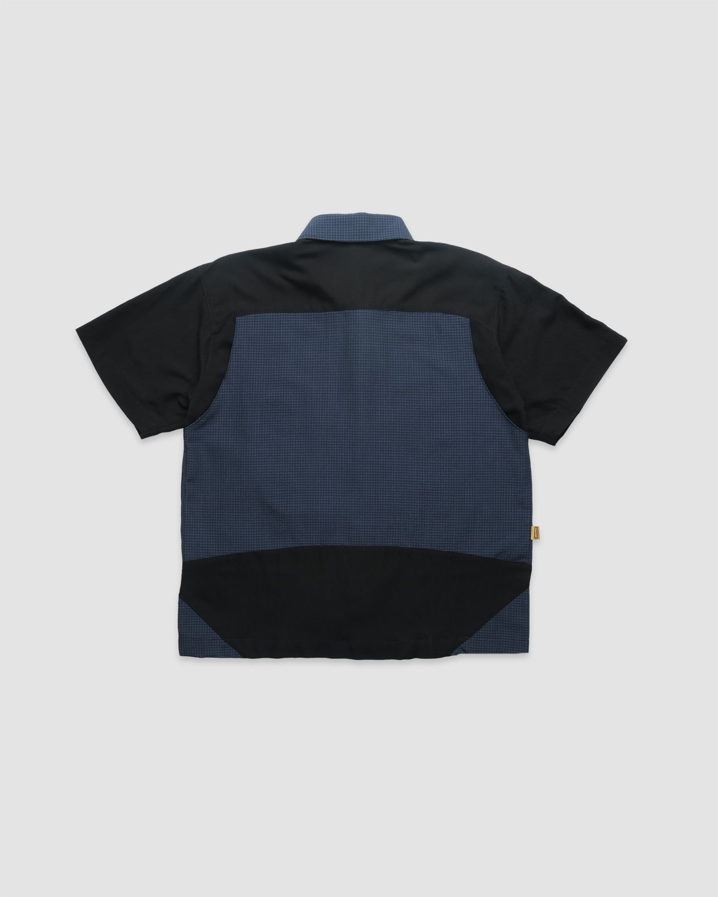 Taper Short Sleeve Button Up (Navy)