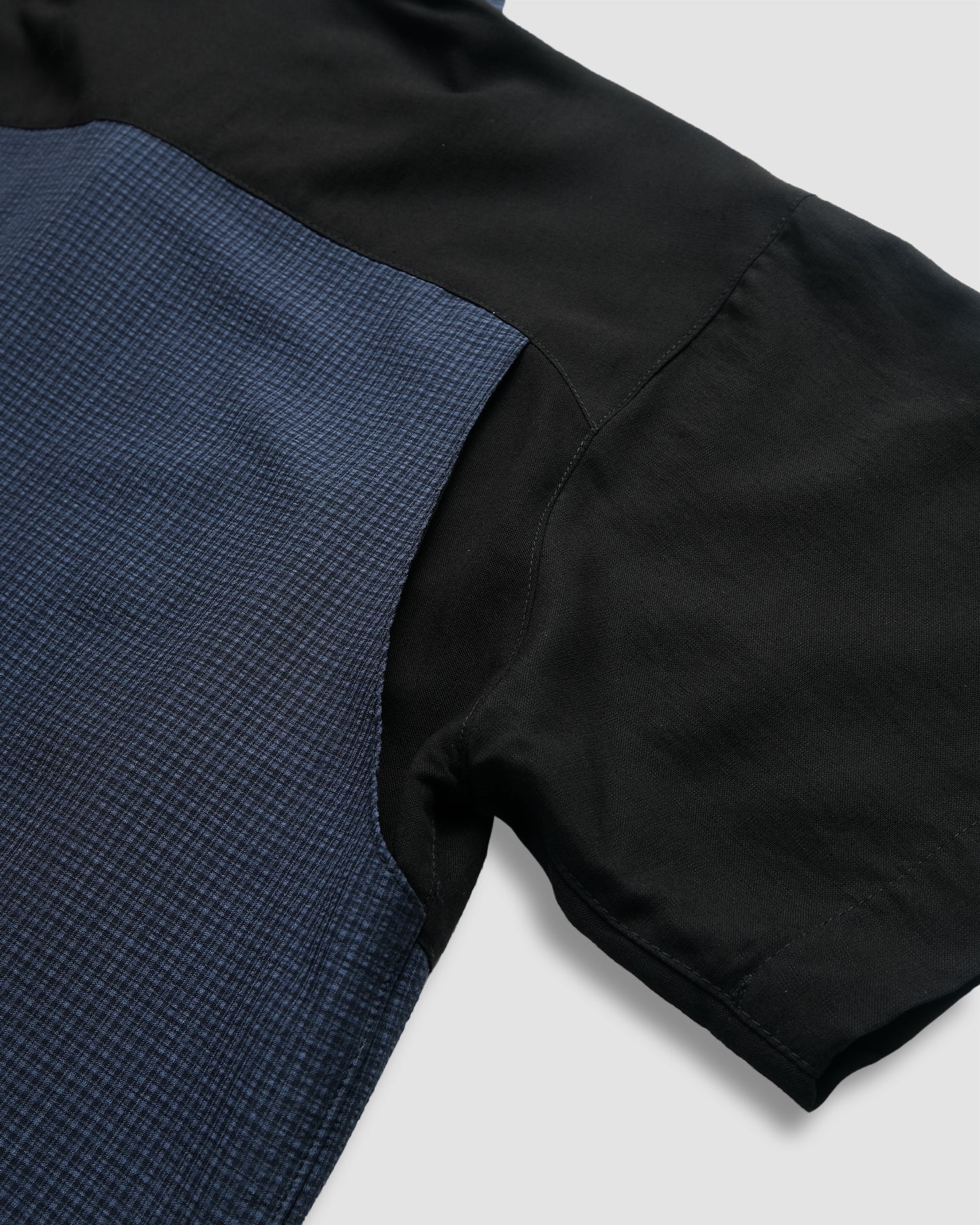 Taper Short Sleeve Button Up (Navy)