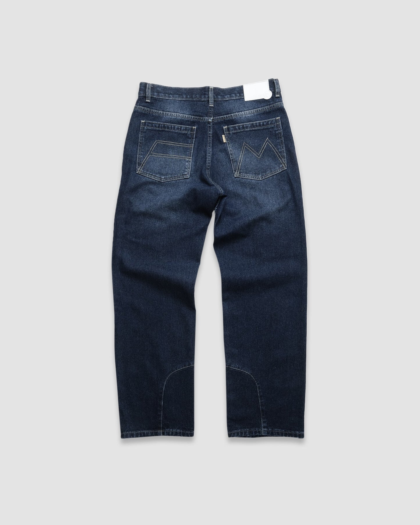 Sliced Washed Blue Denim Pants AW24