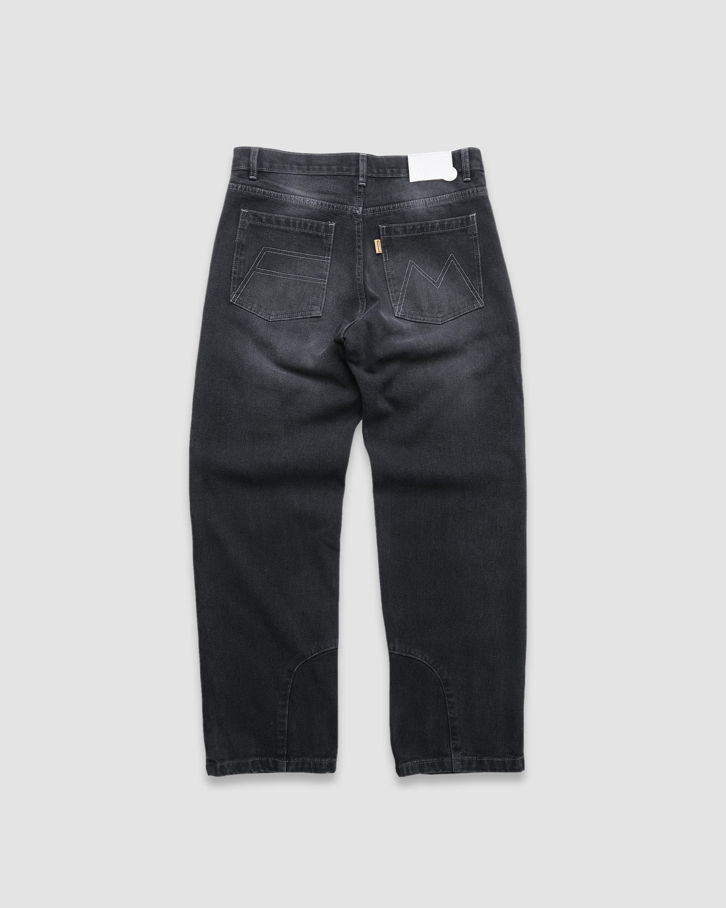 Sliced Washed Grey Denim Pants AW24