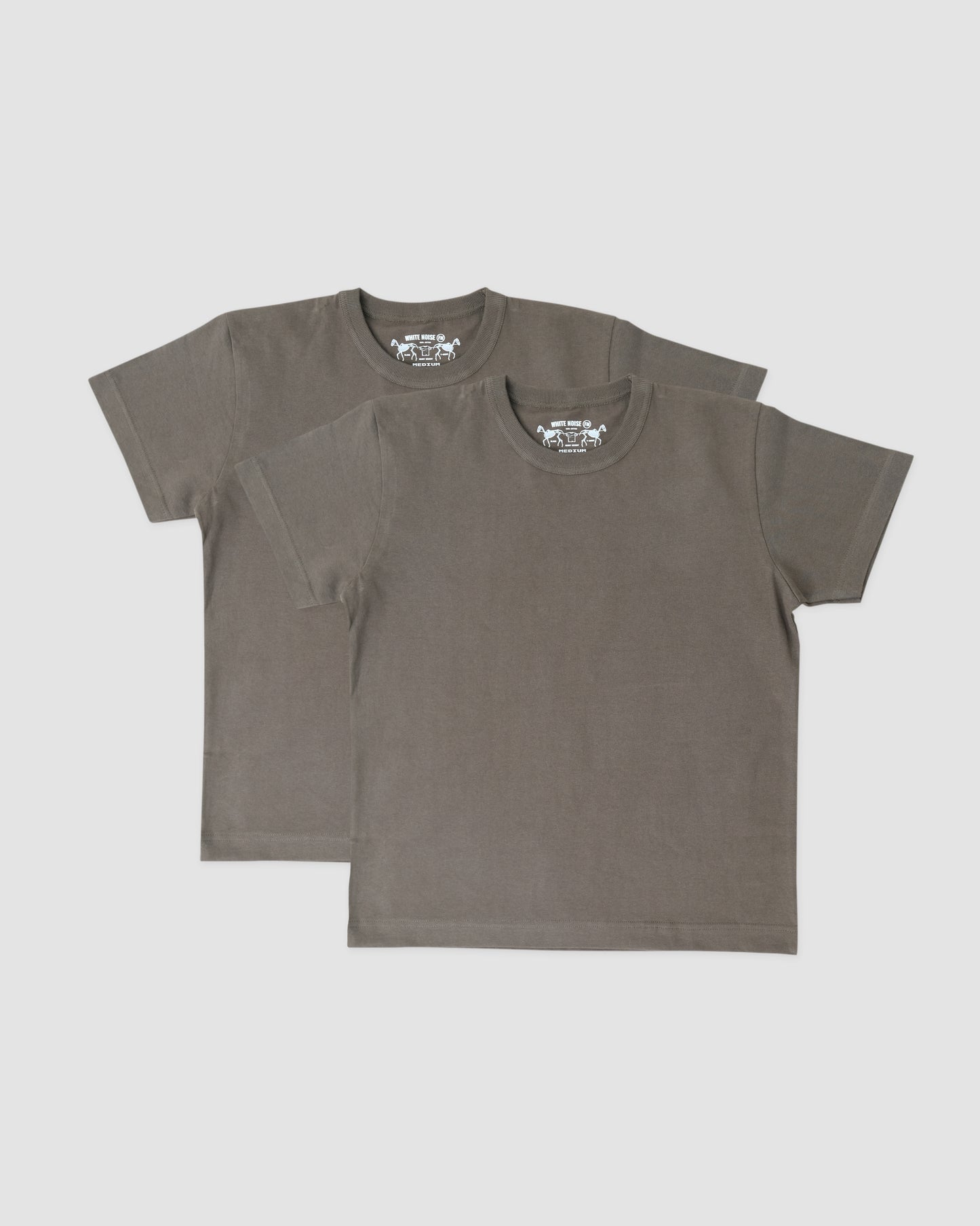 Fitted Tees - Pack of 2 (Ash Grey)