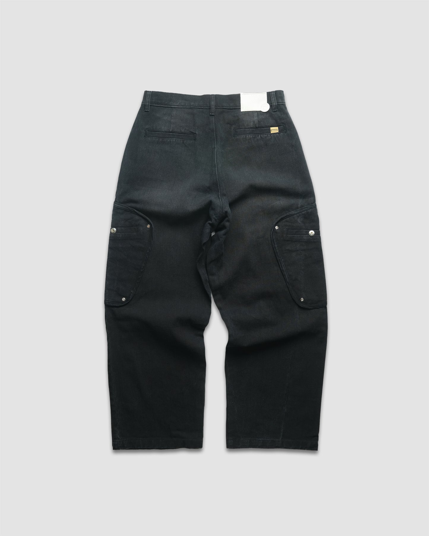 Box Cargo Denim Pants (Dark Grey)