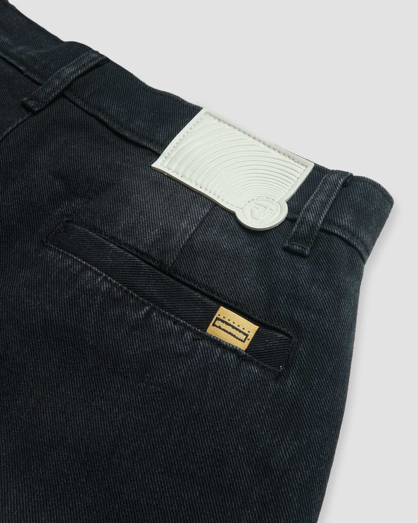 Box Cargo Denim Pants (Dark Grey)