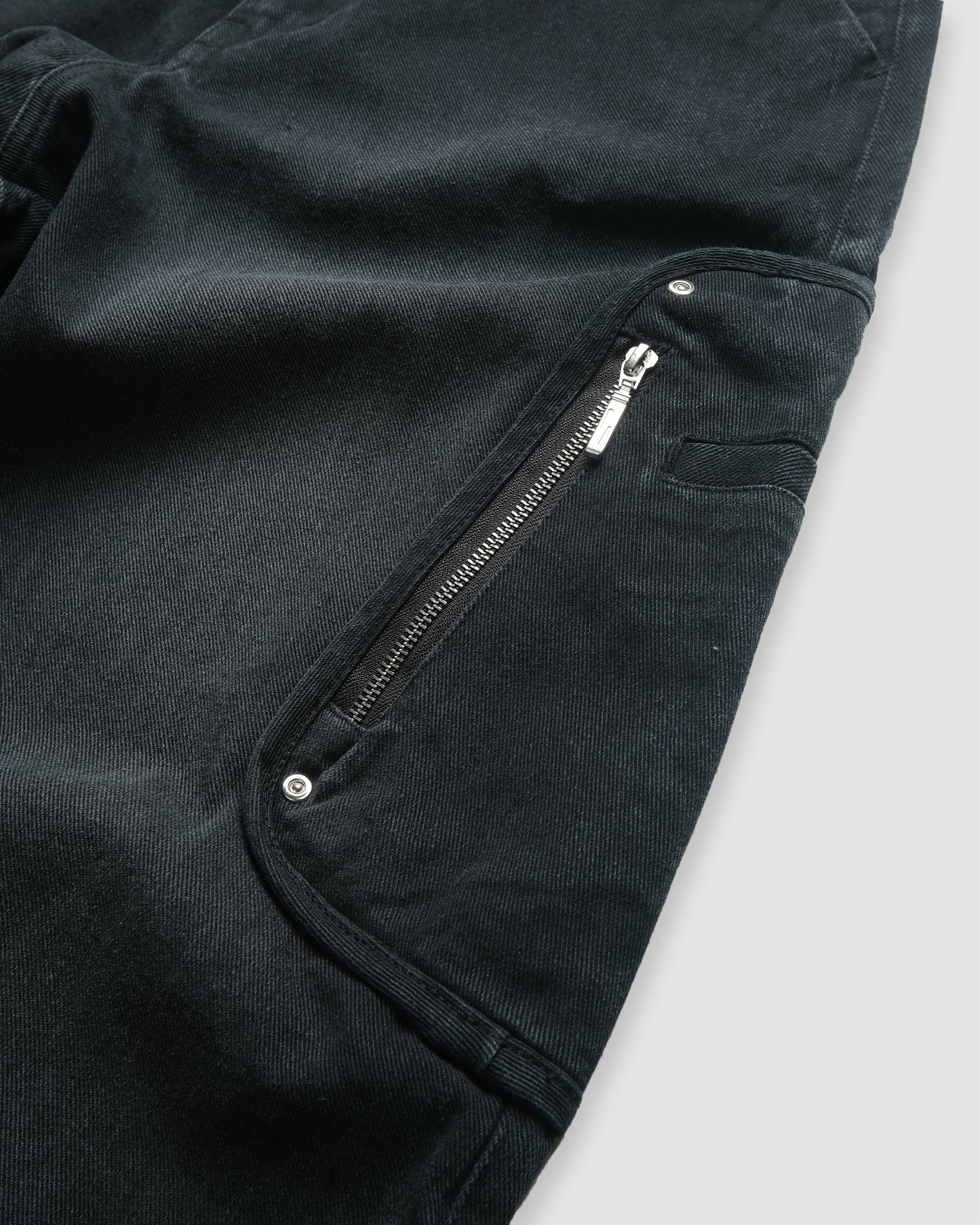 Box Cargo Denim Pants (Dark Grey)