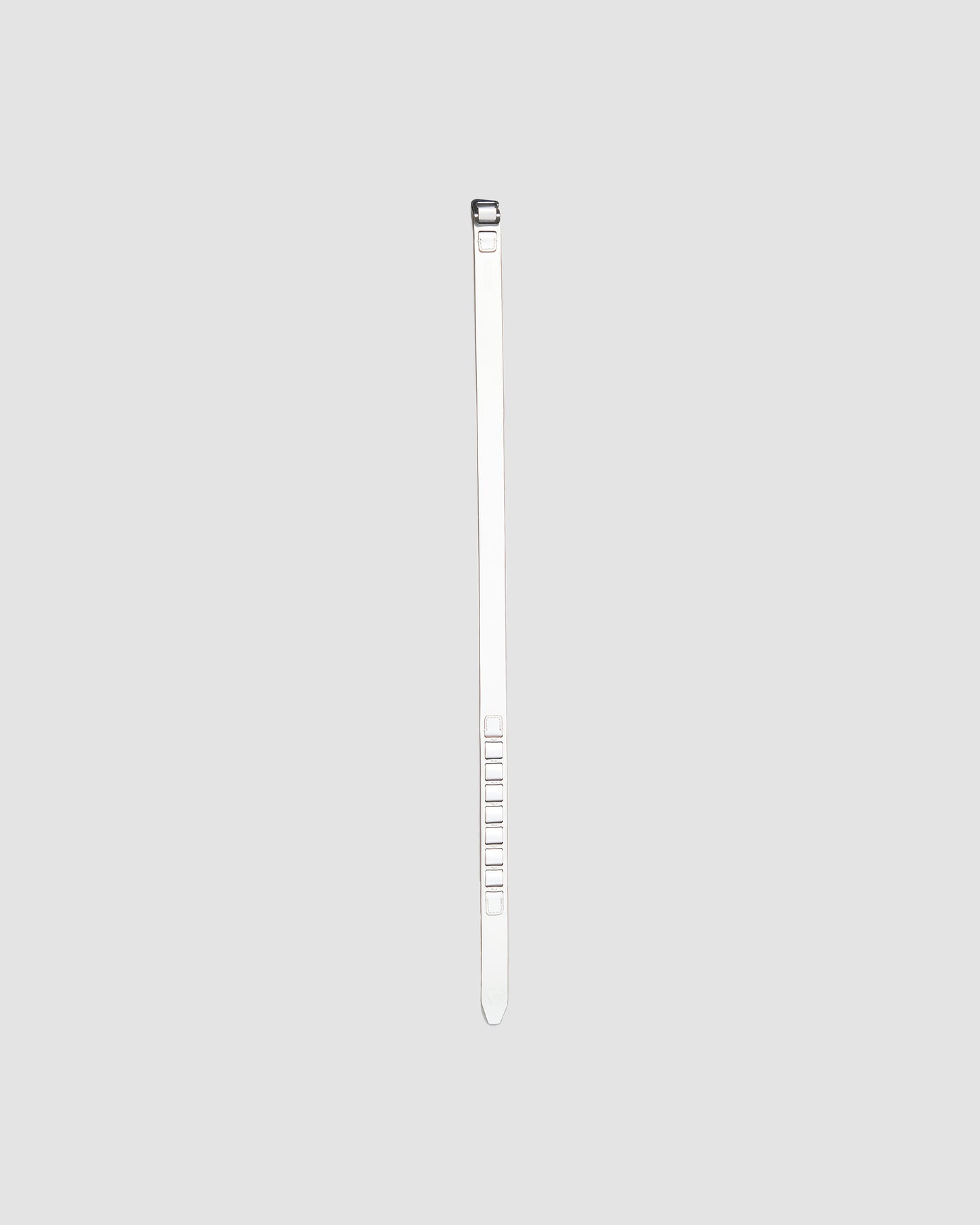 White Anchor Leather Belt