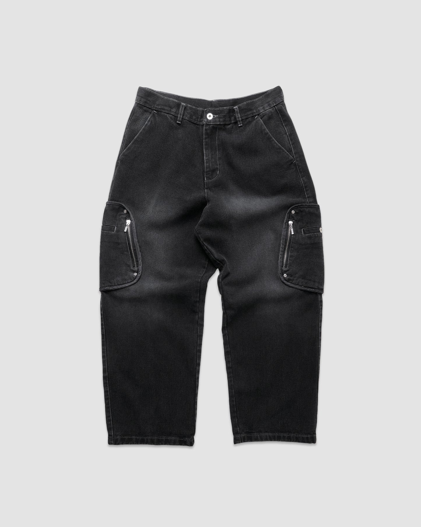 Box Cargo Denim Pants