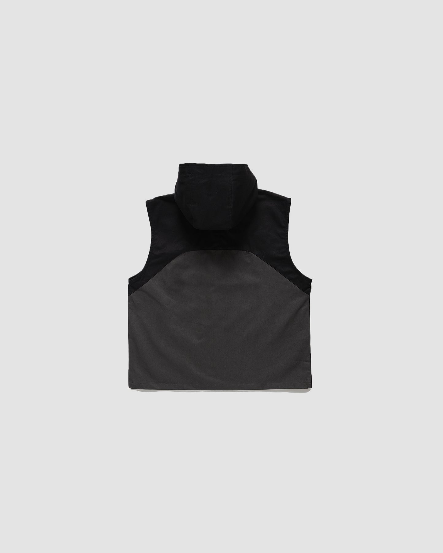 Black Bridged Hooded Gilet