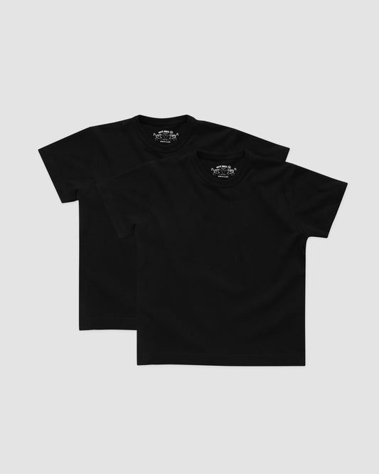 Fitted Tees - Pack of 2 (Black)