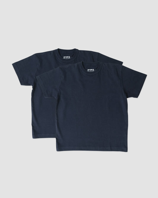 Fitted Tees - Pack of 2 (Navy)
