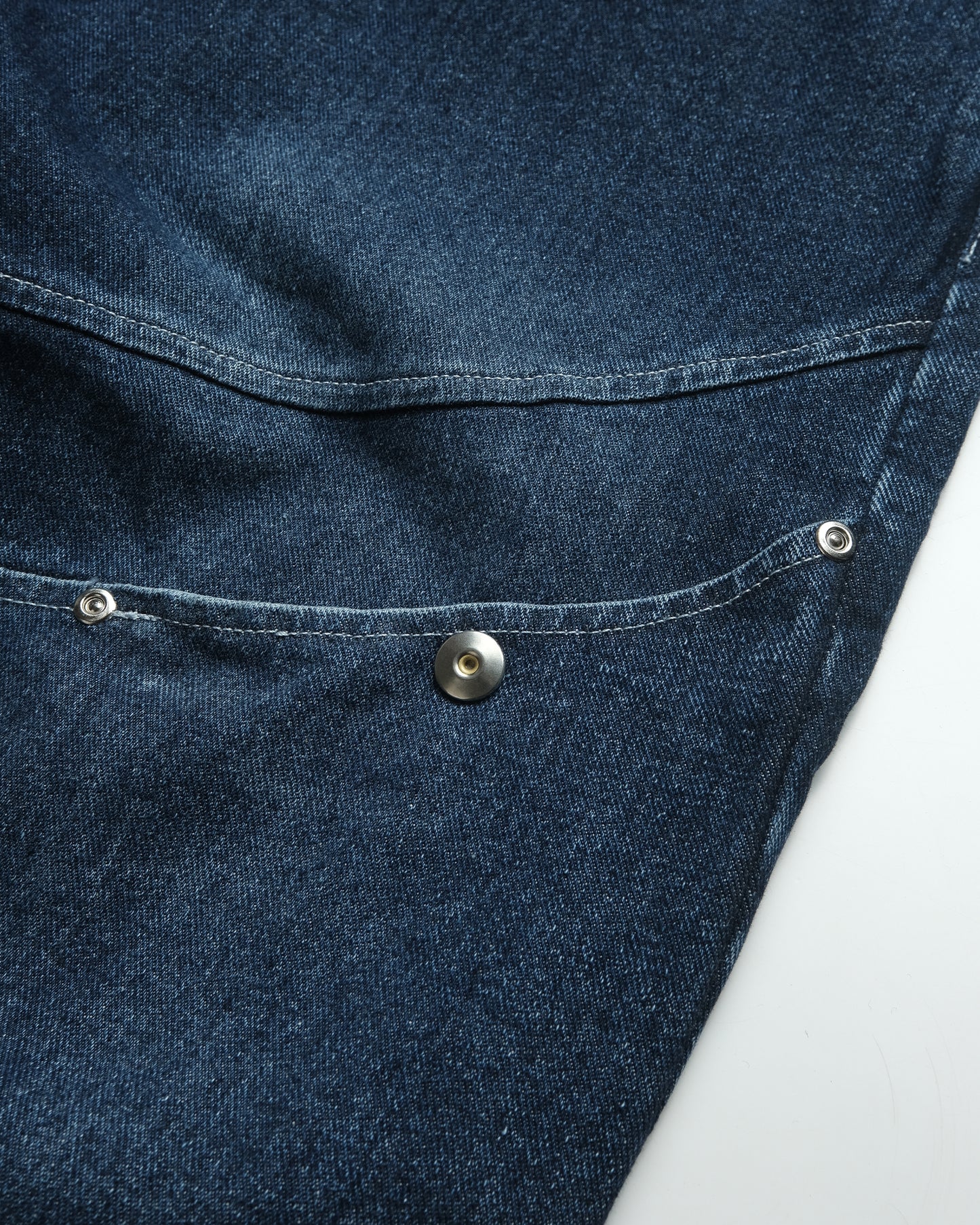 Sliced Washed Blue Denim Pants SS25
