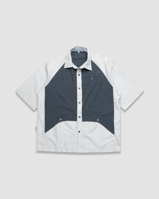 Stable Short Sleeve Button-Up Shirt (Eggshell)