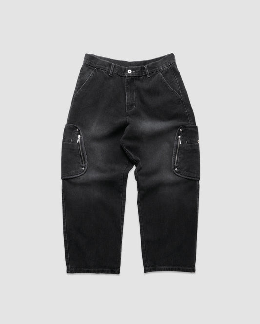 Box Cargo Denim Pants